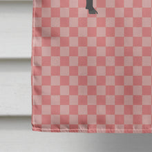 Load image into Gallery viewer, Devon Large Black Pig Pink Check Flag Canvas House Size BB7931CHF