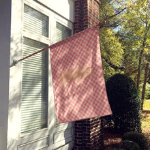 Load image into Gallery viewer, American Landrace Pig Pink Check Flag Canvas House Size BB7932CHF