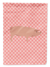 Load image into Gallery viewer, American Landrace Pig Pink Check Garden Flag - Outdoor Decorative Yard Flag