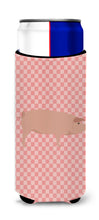 Load image into Gallery viewer, American Landrace Pig Pink Check   Hugger for slim cans