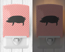 Load image into Gallery viewer, Berkshire Pig Pink Check Ceramic Night Light BB7933CNL