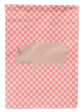 Load image into Gallery viewer, Welsh Pig Pink Check Garden Flag - Outdoor Decorative Yard Flag
