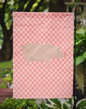 Load image into Gallery viewer, English Large White Pig Pink Check Garden Flag - Outdoor Decorative Yard Flag BB7938GF