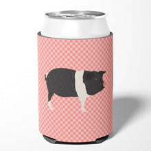 Load image into Gallery viewer, Hampshire Pig Pink Check Can or Bottle Hugger BB7939CC