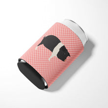 Load image into Gallery viewer, Hampshire Pig Pink Check Can or Bottle Hugger BB7939CC