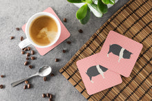 Load image into Gallery viewer, Hampshire Pig Pink Check Foam Coaster  BB7939FC