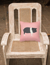 Load image into Gallery viewer, Hampshire Pig Pink Check Fabric Decorative Pillow BB7939PW1818