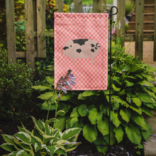 Load image into Gallery viewer, Gloucester Old Spot Pig Pink Check Garden Flag - Outdoor Decorative Yard Flag