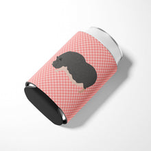 Load image into Gallery viewer, Vietnamese Pot-Bellied Pig Pink Check Can or Bottle Hugger BB7941CC