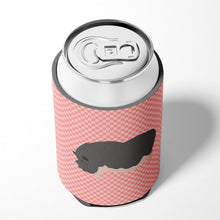 Load image into Gallery viewer, Vietnamese Pot-Bellied Pig Pink Check Can or Bottle Hugger BB7941CC