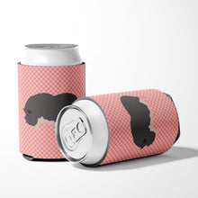 Load image into Gallery viewer, Vietnamese Pot-Bellied Pig Pink Check Can or Bottle Hugger BB7941CC