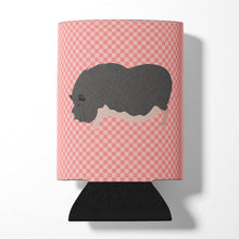 Load image into Gallery viewer, Vietnamese Pot-Bellied Pig Pink Check Can or Bottle Hugger BB7941CC