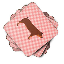Load image into Gallery viewer, Duroc Pig Pink Check Foam Coaster  BB7942FC