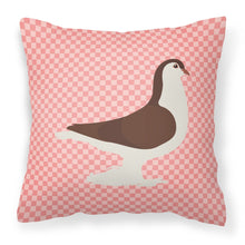 Load image into Gallery viewer, Large Pigeon Pink Check Fabric Decorative Pillow BB7943PW1818