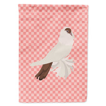 Load image into Gallery viewer, German Helmet Pigeon Pink Check Flag Canvas House Size BB7944CHF