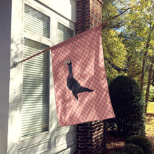 Load image into Gallery viewer, English Carrier Pigeon Pink Check Flag Canvas House Size BB7945CHF