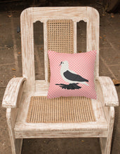 Load image into Gallery viewer, Saxon Fairy Swallow Pigeon Pink Check Fabric Decorative Pillow BB7946PW1818