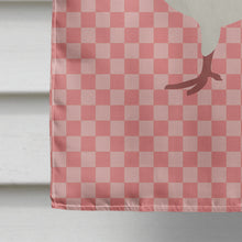 Load image into Gallery viewer, Capuchin Red Pigeon Pink Check Flag Canvas House Size BB7948CHF