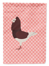 Load image into Gallery viewer, Capuchin Red Pigeon Pink Check Garden Flag - Outdoor Decorative Yard Flag