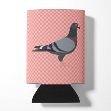 Load image into Gallery viewer, Racing Pigeon Pink Check Can or Bottle Hugger BB7951CC