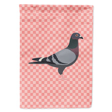 Load image into Gallery viewer, Racing Pigeon Pink Check Flag Canvas House Size BB7951CHF