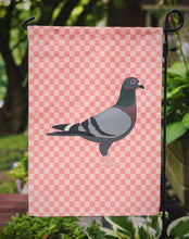 Load image into Gallery viewer, Racing Pigeon Pink Check Garden Flag - Outdoor Decorative Yard Flag