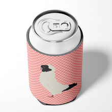 Load image into Gallery viewer, Nun Pigeon Pink Check Can or Bottle Hugger BB7952CC
