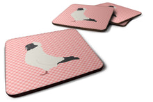 Load image into Gallery viewer, Nun Pigeon Pink Check Foam Coaster  BB7952FC