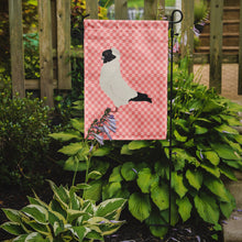 Load image into Gallery viewer, Nun Pigeon Pink Check Garden Flag - Outdoor Decorative Yard Flag
