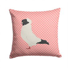 Load image into Gallery viewer, Nun Pigeon Pink Check Throw Pillow - 14x14 Decorative Pillow – Art for Your Home &amp; Patio BB7952PW1414