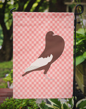 Load image into Gallery viewer, English Pouter Pigeon Pink Check Garden Flag - Outdoor Decorative Yard Flag