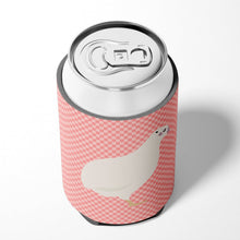 Load image into Gallery viewer, Texas Quail Pink Check Can or Bottle Hugger BB7957CC