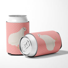 Load image into Gallery viewer, Texas Quail Pink Check Can or Bottle Hugger BB7957CC