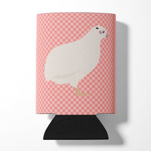 Load image into Gallery viewer, Texas Quail Pink Check Can or Bottle Hugger BB7957CC