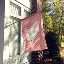 Load image into Gallery viewer, Texas Quail Pink Check Flag Canvas House Size BB7957CHF