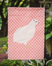 Load image into Gallery viewer, Texas Quail Pink Check Garden Flag - Outdoor Decorative Yard Flag
