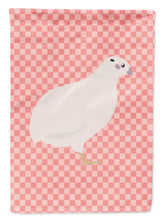 Load image into Gallery viewer, Texas Quail Pink Check Garden Flag - Outdoor Decorative Yard Flag