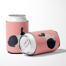 Load image into Gallery viewer, Dutch Rabbit Pink Check Can or Bottle Hugger BB7958CC
