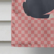 Load image into Gallery viewer, Dutch Rabbit Pink Check Flag Canvas House Size BB7958CHF