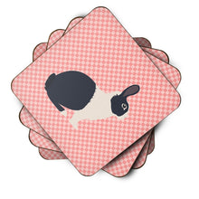 Load image into Gallery viewer, Dutch Rabbit Pink Check Foam Coaster  BB7958FC