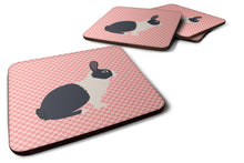 Load image into Gallery viewer, Dutch Rabbit Pink Check Foam Coaster  BB7958FC