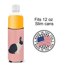 Load image into Gallery viewer, Dutch Rabbit Pink Check   Hugger for slim cans