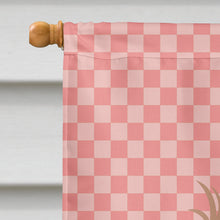 Load image into Gallery viewer, Lionhead Rabbit Pink Check Flag Canvas House Size BB7960CHF