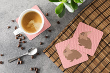 Load image into Gallery viewer, Lionhead Rabbit Pink Check Foam Coaster  BB7960FC