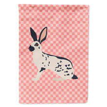 Load image into Gallery viewer, English Spot Rabbit Pink Check Flag Canvas House Size BB7961CHF