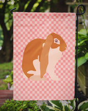 Load image into Gallery viewer, English Lop Rabbit Pink Check Garden Flag - Outdoor Decorative Yard Flag