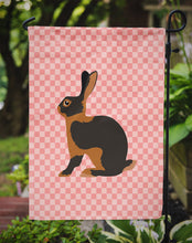 Load image into Gallery viewer, Tan Rabbit Pink Check Garden Flag - Outdoor Decorative Yard Flag