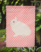 Load image into Gallery viewer, Hermelin Rabbit Pink Check Garden Flag - Outdoor Decorative Yard Flag