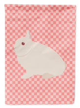 Load image into Gallery viewer, Hermelin Rabbit Pink Check Garden Flag - Outdoor Decorative Yard Flag