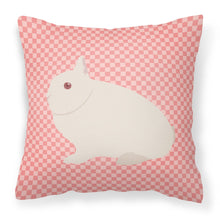 Load image into Gallery viewer, Hermelin Rabbit Pink Check Fabric Decorative Pillow BB7964PW1818